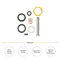 Glass rinser repair kit assembly