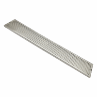 45″ x 7″ Surface Drip Tray – Brushed Stainless – With Drain -C638
