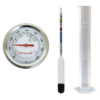 Barobjects- Hydrometer, test jar and thermometer kit