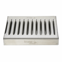 Deep Drip Tray 5.7″ x 4.6″ – Brushed Stainless – Without Drain