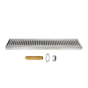 Drip Pan, Counter Mount, 5 1/2 in. x 7 in. Stainless – F.H.