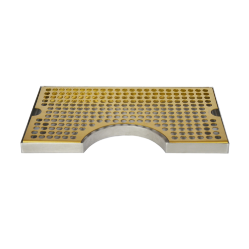 12″ x 7″ Cut Out Surface Mount Drip Tray – Vibrant Gold Finish – Without Drain