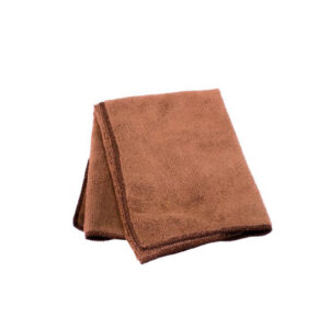 Barobjects - 16" x 16" Square Brown Microfiber Towel C3547