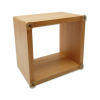 Barobjects - 7.32″ x 6.85″ x 5.08″ Wooden Counter Top Knock Box - C881