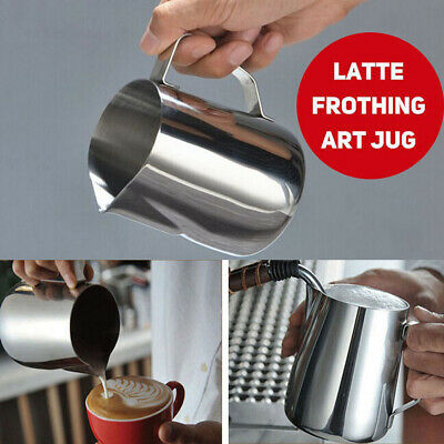 Stainless Steel Frothing Tool Latte Jug Wine Beer Pitcher Coffee Cup