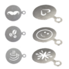 Barobjects - Barista Stencils Stainless Steel 6 Pcs set - C3540