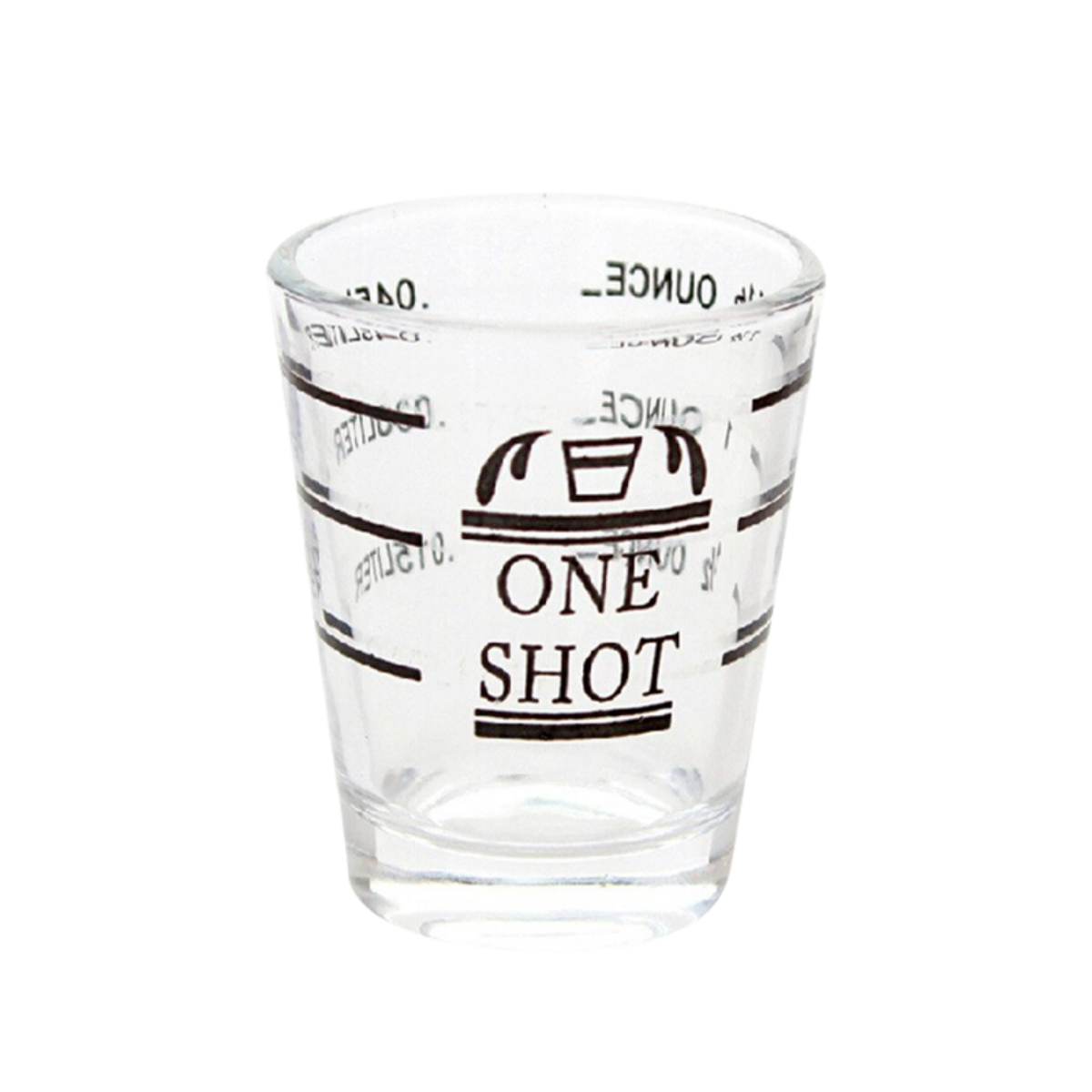 Heavy Espresso Shot Glass w/ Line - 2oz