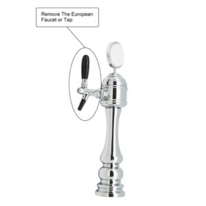 Barobjects-Adapter to convert European Beer Faucet Thread to US Beer Faucet Thread-C839