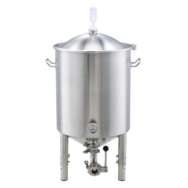 Barobjects - 7 Gallon Stainless Steel Conical Fermenter with 1.5 TC Dump Valve and Thermometer C6677