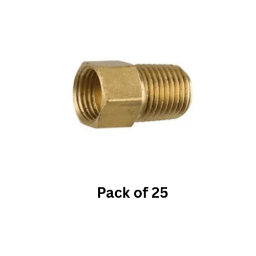 Compression Nut Male - 1/4" for Compression Shank Brass (Pack of 25)