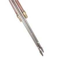 Alternative view of 4" T Tower - 4 Faucets - Brushed Stainless - Glycol Recirculation Loop