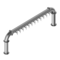 Alternative view of 4" BrewXpipe Beer Dispenser Tower 12 Faucets Brass Metal Glyco Cold Technology+