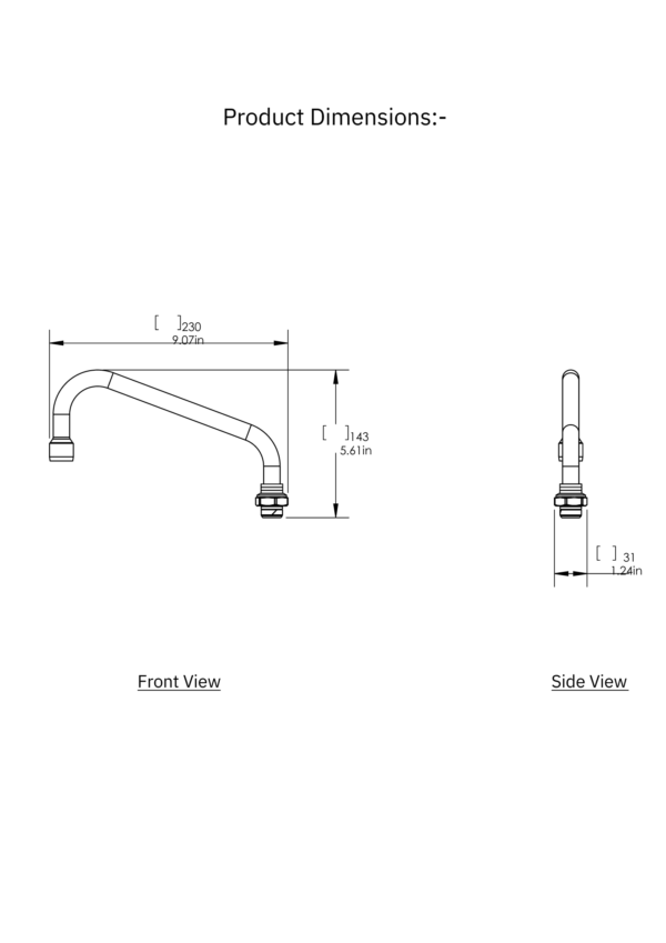 swing swivel spout