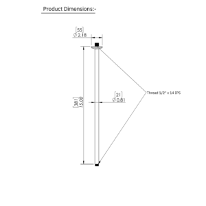 ceiling mount shower arm