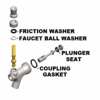 Barobject-Repair Kit For Standard US Beer Faucet with Brass Lever-C2497