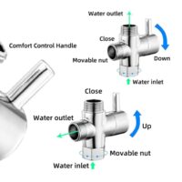 Bidet Sprayer 3-Way T-Valve
