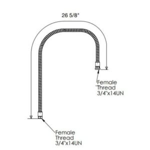 Flexible Pipe for Pre-Rinse Faucet