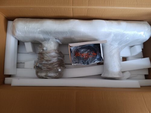 Alternative view of 12 Faucets - 4" T Tower -  - Brushed Stainless Tap - Double Pedestal - Air Cooled