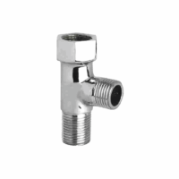 Alternative view of 1/2" TEE Male X Female, Polished Chrome - Pipe Fitting