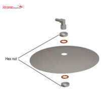 Elbow Connector for domed false bottoms