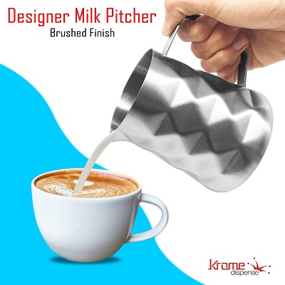 Designer-Milk-Pitcher-–-Brushed-Finish