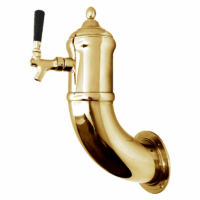Wall lamp Beer Tower - 1 Faucet - Vibrant Gold Finish - Air Cooled