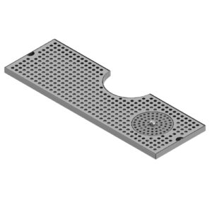 Cut Out Surface Mount Drip Tray With Rinser 24