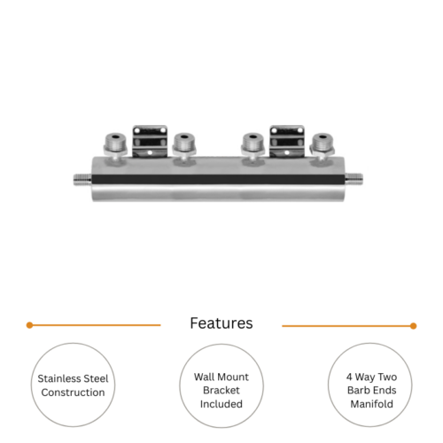 Alternative view of Series Beer Manifold - Four way