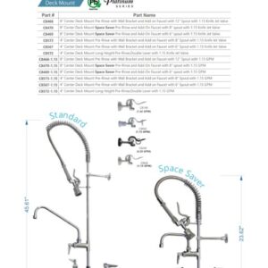 barobjects-C8573-Center Deck Mount Pre-Rinse