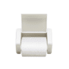 Toilet Tissue Roll Dispenser – ABS White - Image 4