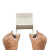 Toilet Tissue Roll Dispenser – ABS White