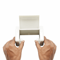 Toilet Tissue Roll Dispenser – ABS White