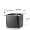 Espresso Parts-Barista Basics Knockbox (6" X 6" X 5") - Image 2