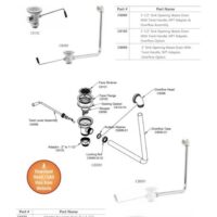 Overflow Assembly for Waste Drain valve