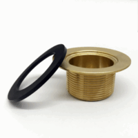 Tub Drain Body with Rubber Washer