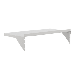 stainless steel solid wall mount shelf.