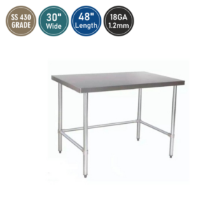 30″ x 48″ Stainless Steel Work Table
