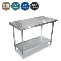 SS Work Table Under Shelve