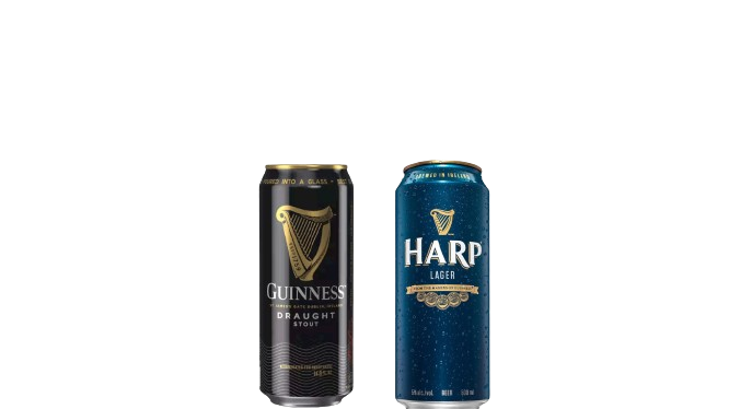 Guinness and Harp- Bar objects
