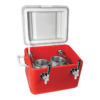 24qt coil cooler jockey box with 2 faucets