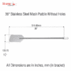 36" Stainless Steel Mash Paddle Without Holes - Image 3