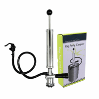 Alternative view of D System Party Coupler With 8” Metal Pump - Brass Body