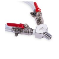 Co2 Gas Regulator "Y" Fitting - Chrome Plated