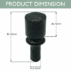 Marble Tap Handle with Brass Insert – Green Natural - Image 4