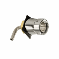 Alternative view of 4" Stainless Steel Column Shank - 3/16" Bore ID