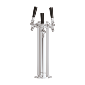 3 tap 3" Column tower SS Polished