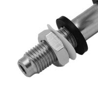 Alternative view of CO2 Bulk Head Length : 4” Long x 7/16" Thread MFL