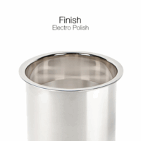 Circular Coffee waste bin chute