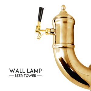 3 taps wall mount lamp beer tower