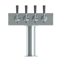 3" T Tower - 4 Faucets